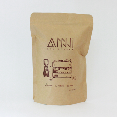 Cà phê Arabica nguyên chất 100% rang mộc vị đắng, chua nhẹ, hậu ngọt gói 500g Anni Coffee